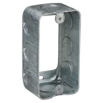 ABB Installation Steel City One Gang Utility Box Extension Ring, 13 Cubic Inches