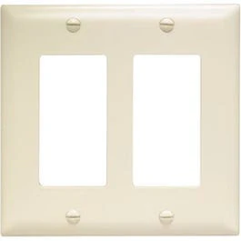 Almond 2 Decorator Opening Nylon Wall Plate