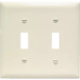 Almond 2-Toggle Opening Nylon Wall Plate