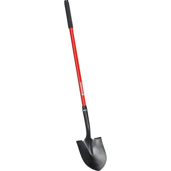 Corona Round Point Shovel 15-Gauge Fiberglass Handle