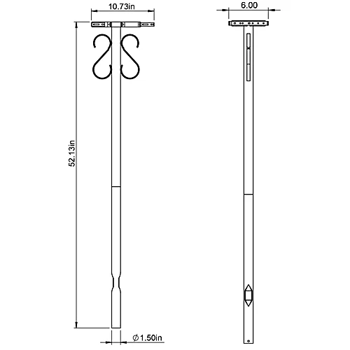Architectural Mailboxes Round Steel Mailbox Post - Image 5