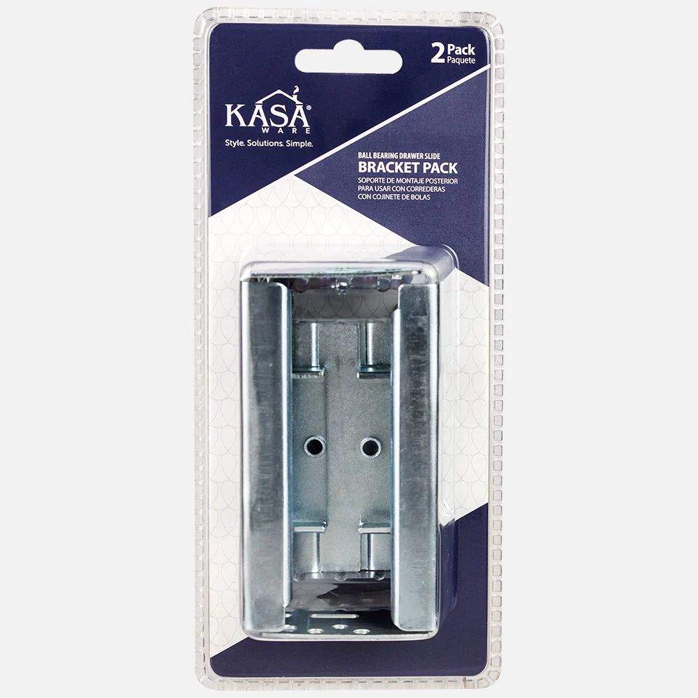 Hardware Resources Ball Bearing Drawer Slide Rear Mounting Bracket Pack 30375 x 3 in. - Image 2