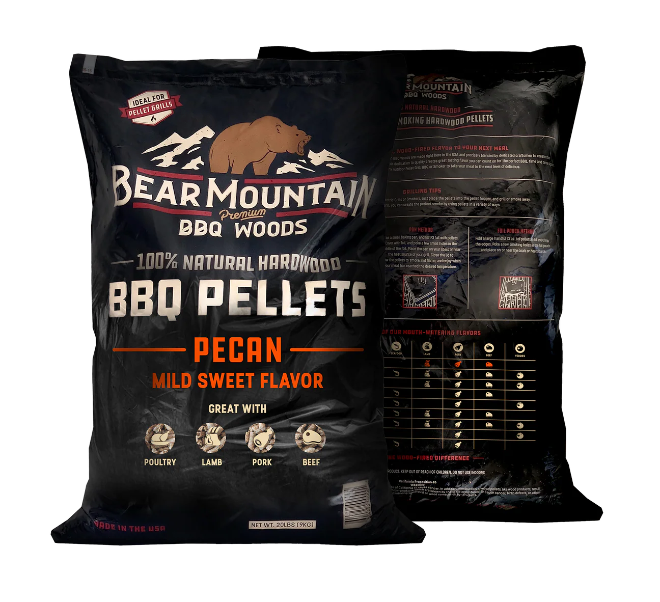 Bear Mountain BBQ Premium Woods Pecan BBQ Wood Pellets