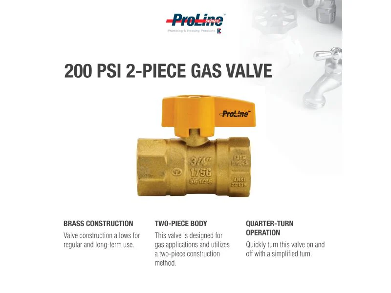 BK Products ProLine Brass Gas Valve - Image 5