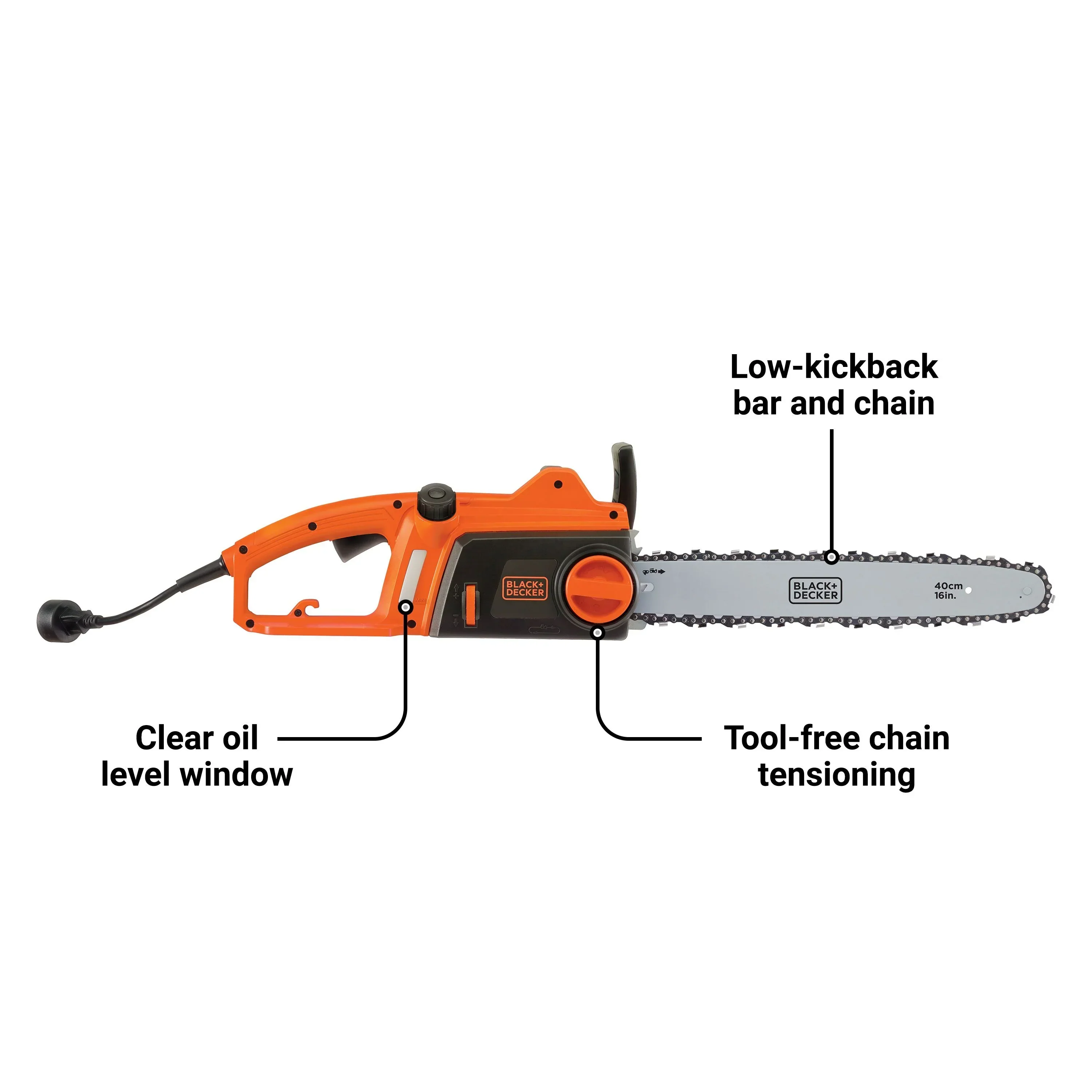 Black & Decker Electric Chainsaw 12-Amp - Image 3