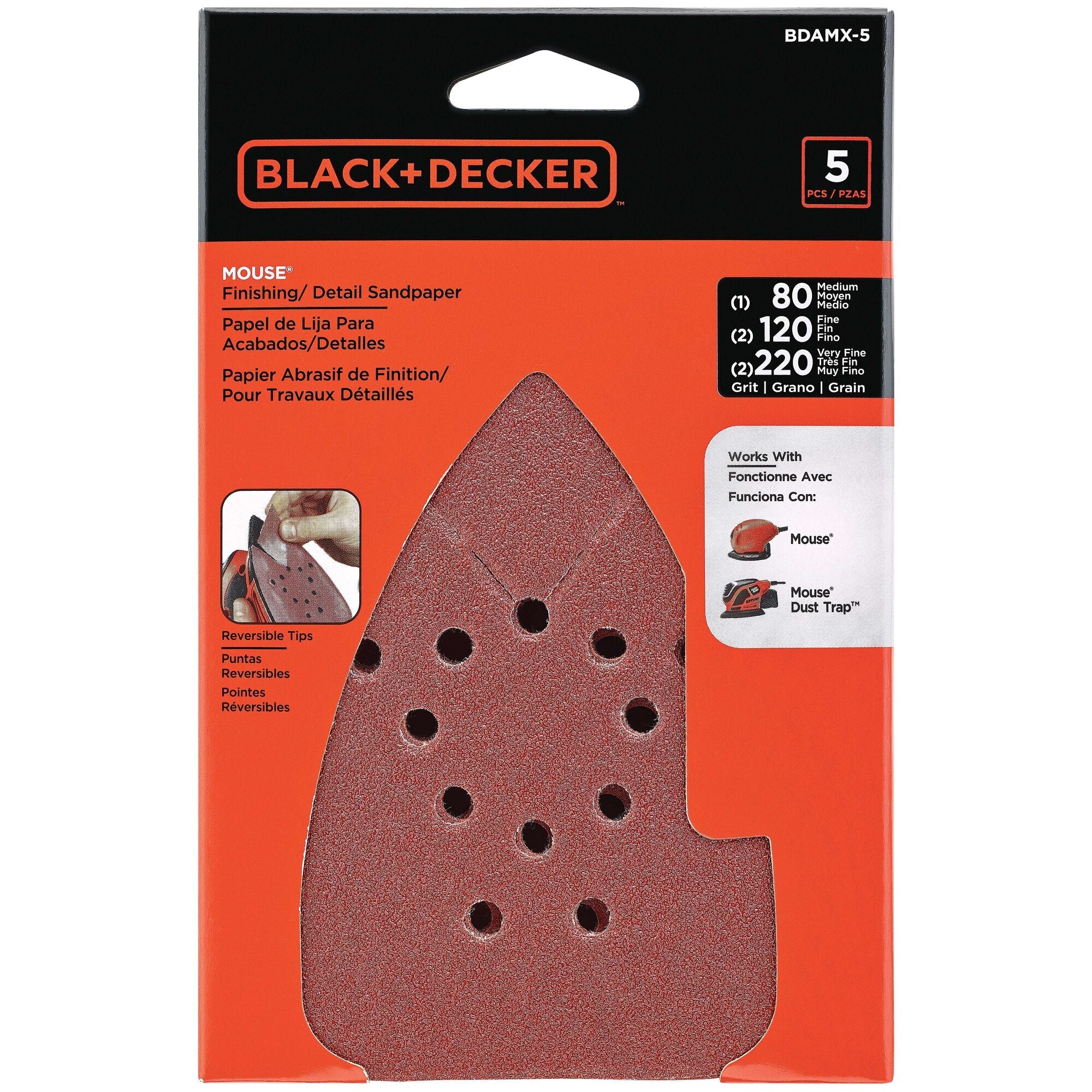 Black & Decker MOUSE™ Assorted Sandpaper - Image 2