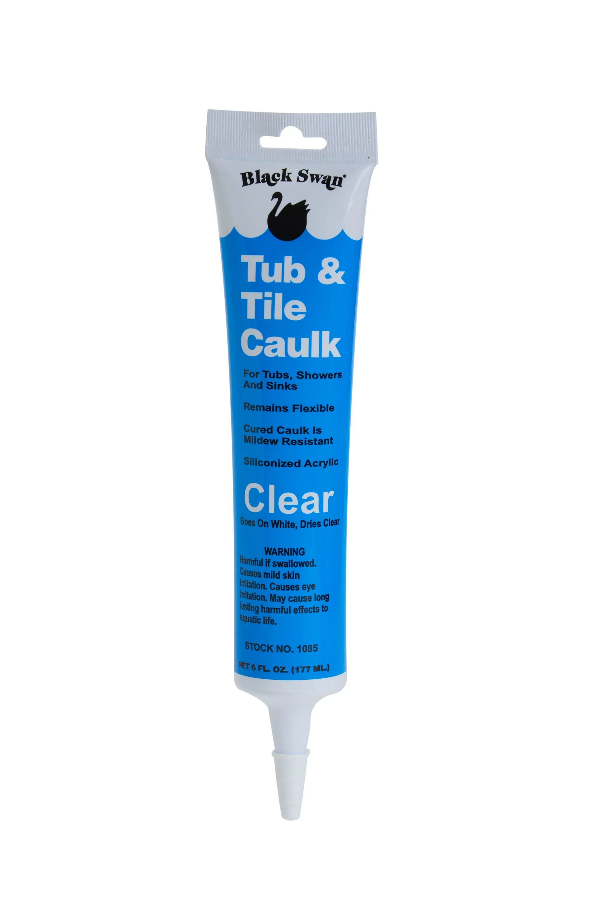 Black Swan’s Tub & Tile Caulk 6 oz Clear