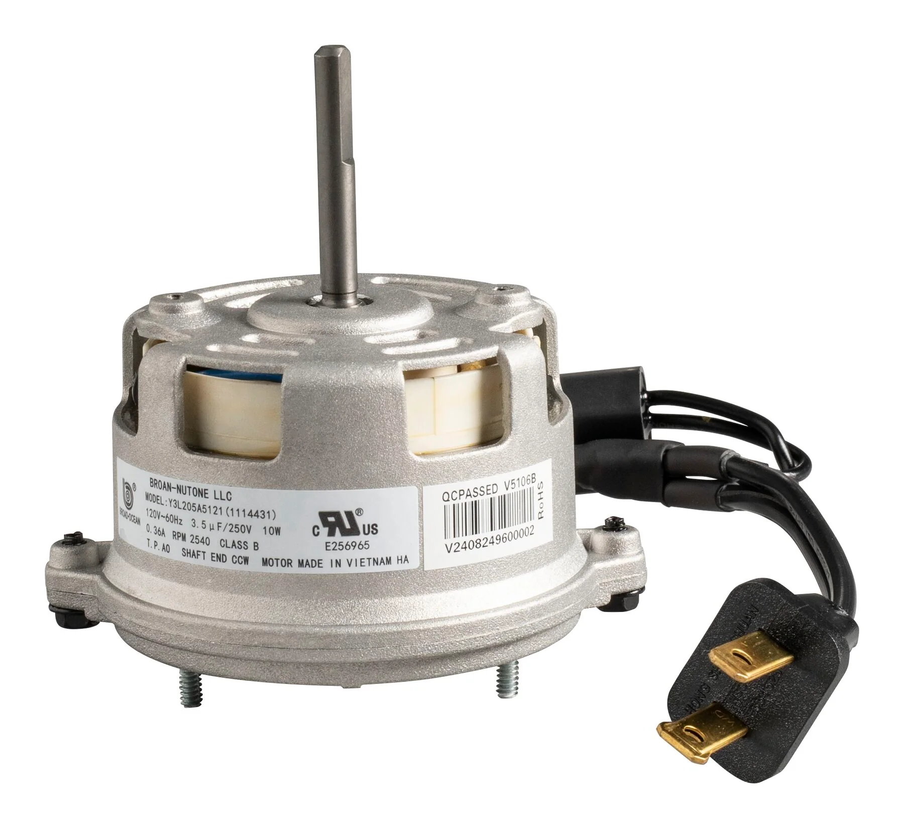 Broan-NuTone® Genuine Replacement Motor/Wheel for 70 CFM Bathroom Fans Fits Select Models - Image 3