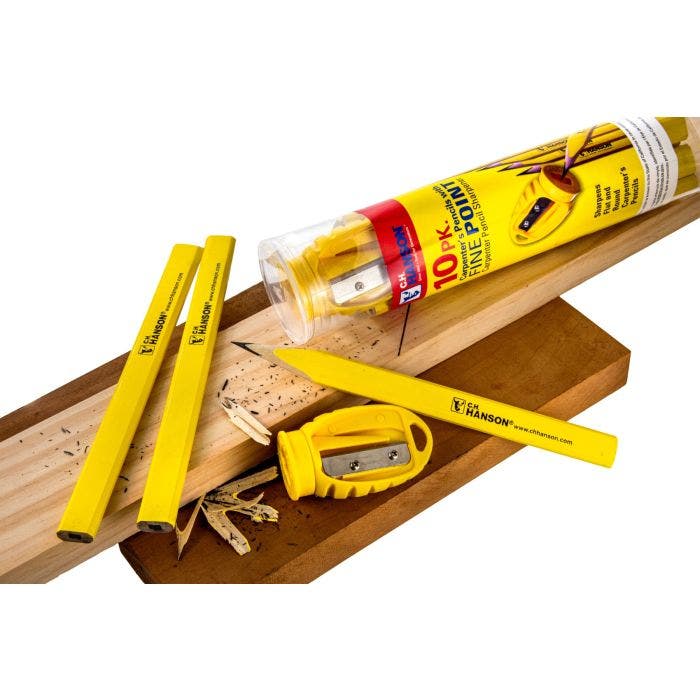 C.H. Hanson 10 Carpenter Pencils With 1 Sharpener - Image 5