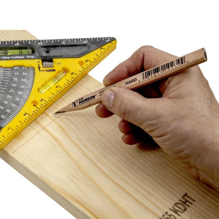 C.H. Hanson Carpenter Pencil-Hard Lead Raw Basswood - Image 4