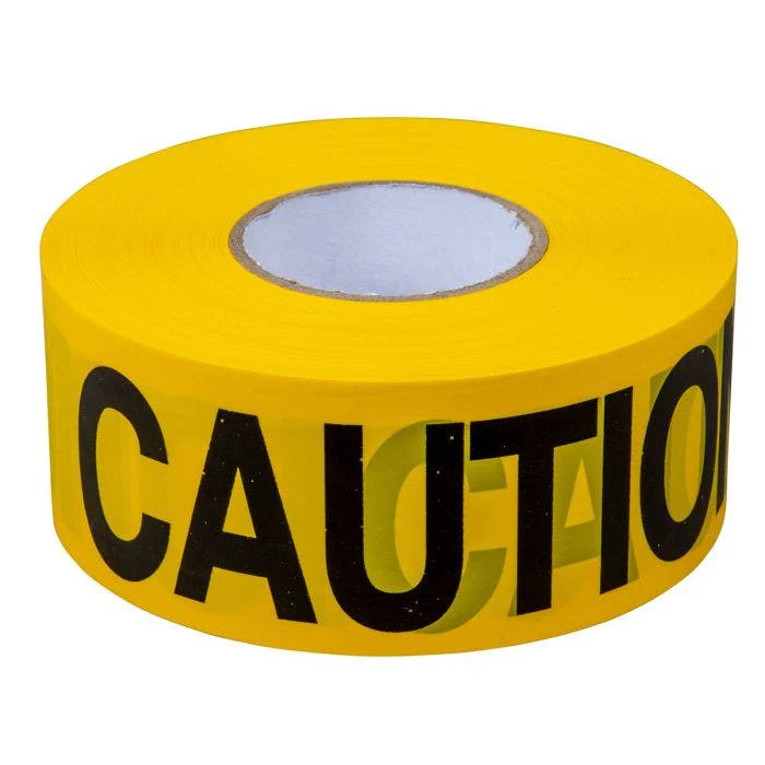 C.H. Hanson CAUTION Barricade Tape 1000' x 3" x 3Mil (12 rolls) - Image 2