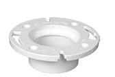 Charlotte Pipe PVC-00800-0600HA Hub End Closet Flange, White, 3" x 4"