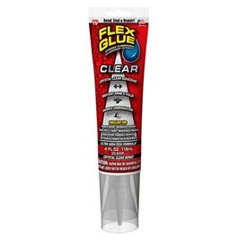Clear Rubberized Adhesive, Waterproof, 4-oz.
