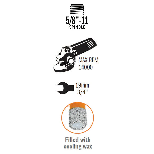 CMT 552-706, Dia-mond Dry Hole Saws, 1/4" - Image 7