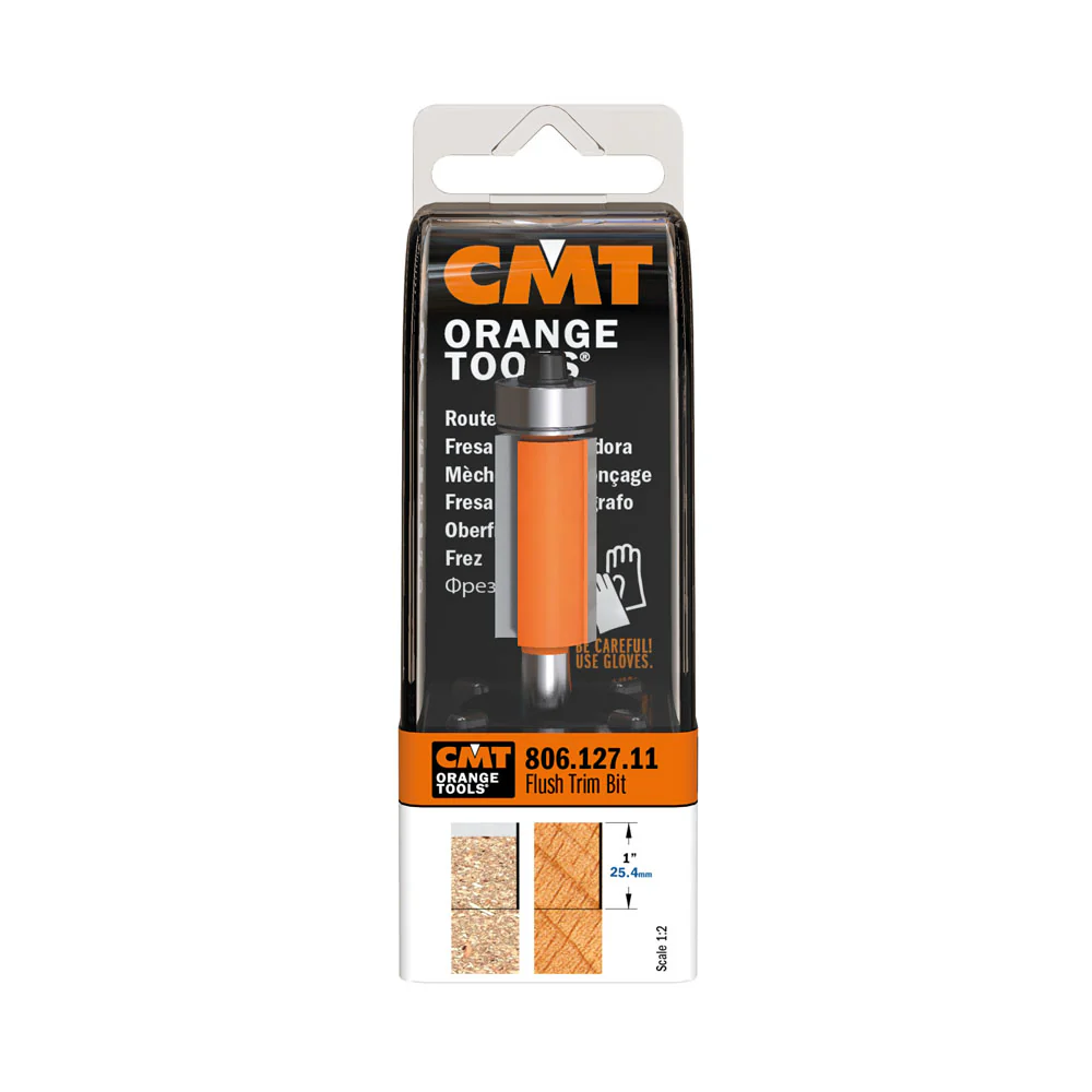 CMT 806.128.11 Flush Trim Bit 1/4-inch Shank 1/2-inch Cutting Length Carbide-Tip - Image 8