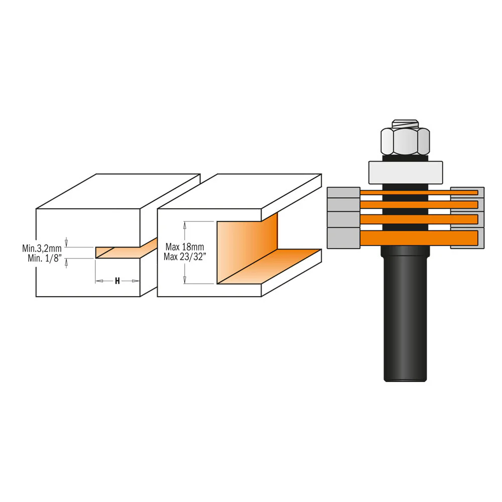 CMT Three Wing Slot Cutter - Image 3