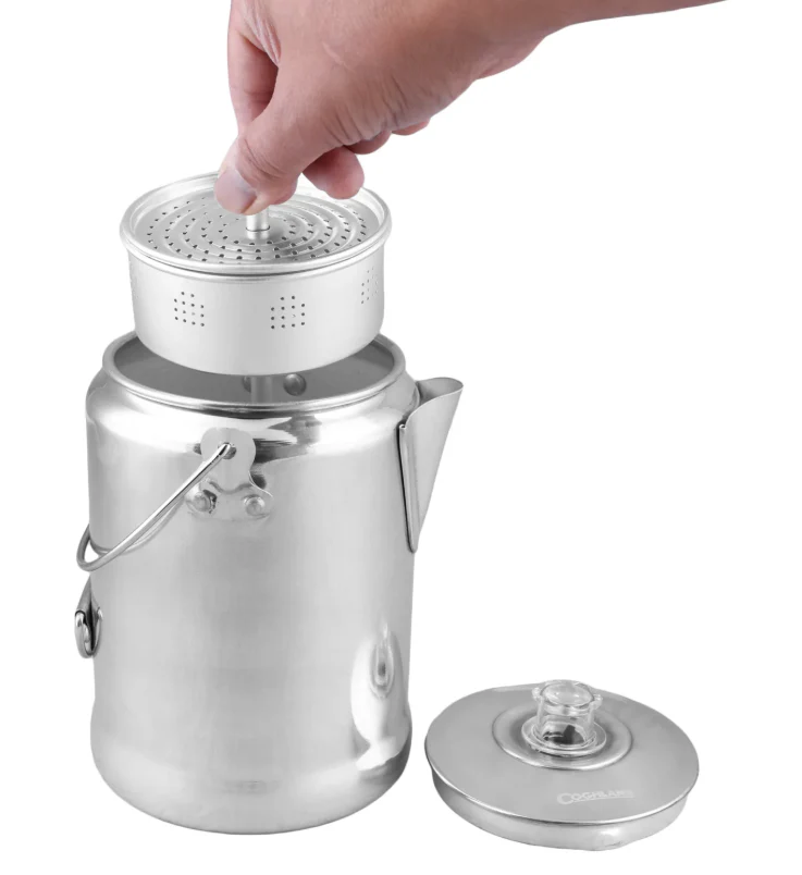 Coghlan's Aluminum Coffee Pot - 9 Cup - Image 4