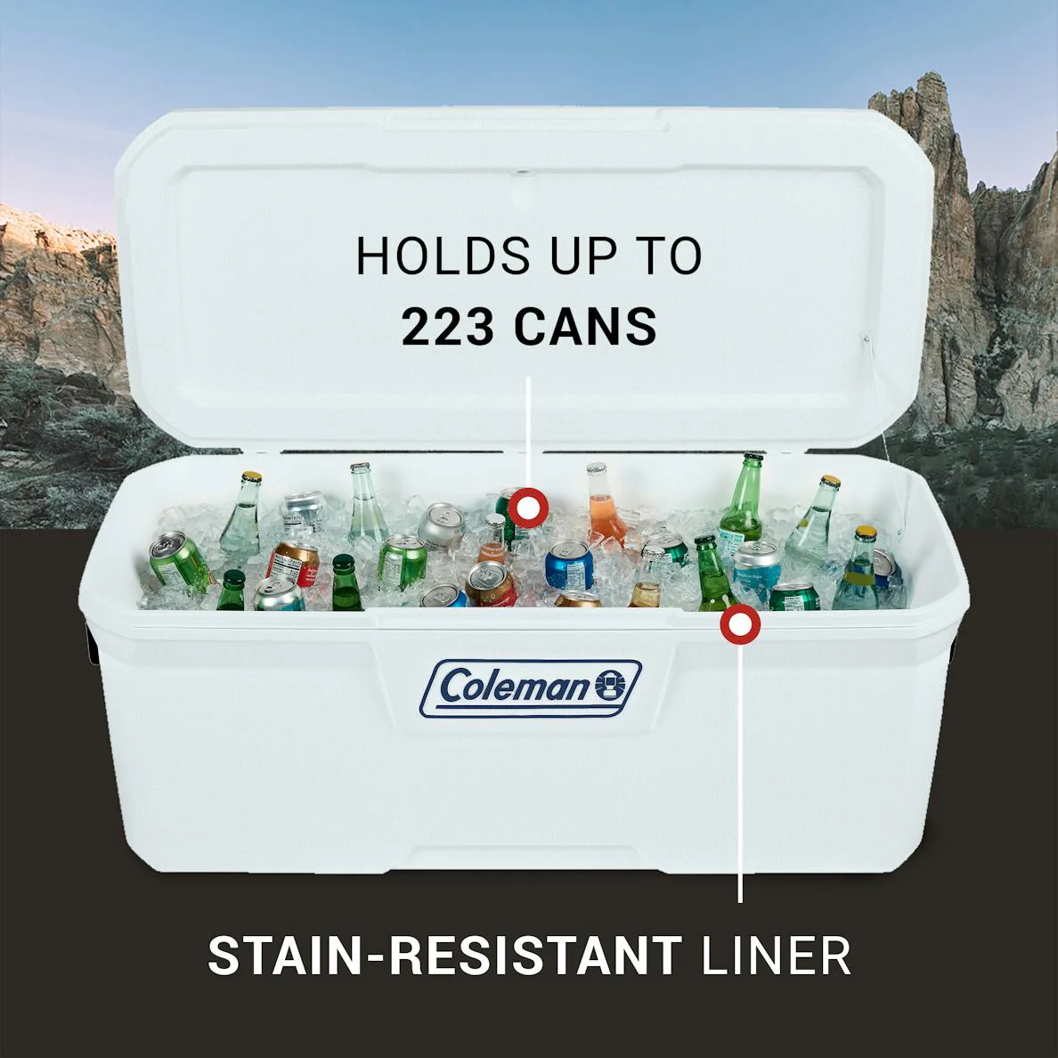 Coleman Classic Series 150-Quart Marine Hard Cooler - Image 4
