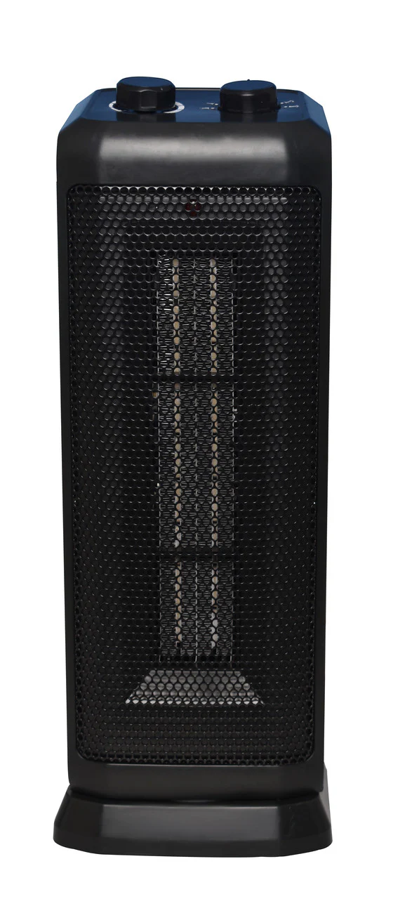 Comfort Glow Oscillating Tower Heater 750W/1500W Portable Indoor Space Heater