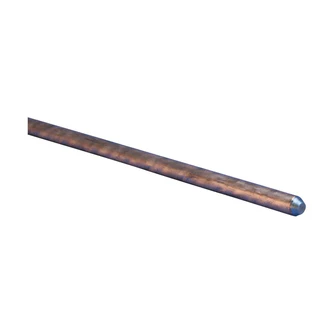 Erico Copper-Bonded Ground Rod, Pointed, 5/8" dia, 6', 10 mil Plating, 5.1 lb
