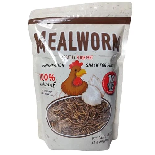 Buffalo Tools 5 Lb Bag Dried Mealworms for Chickens, Wild Birds, Ducks - Image 2