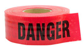C.H Hanson Barricade Tape-DANGER 500'x3"x5Mil Reinforced