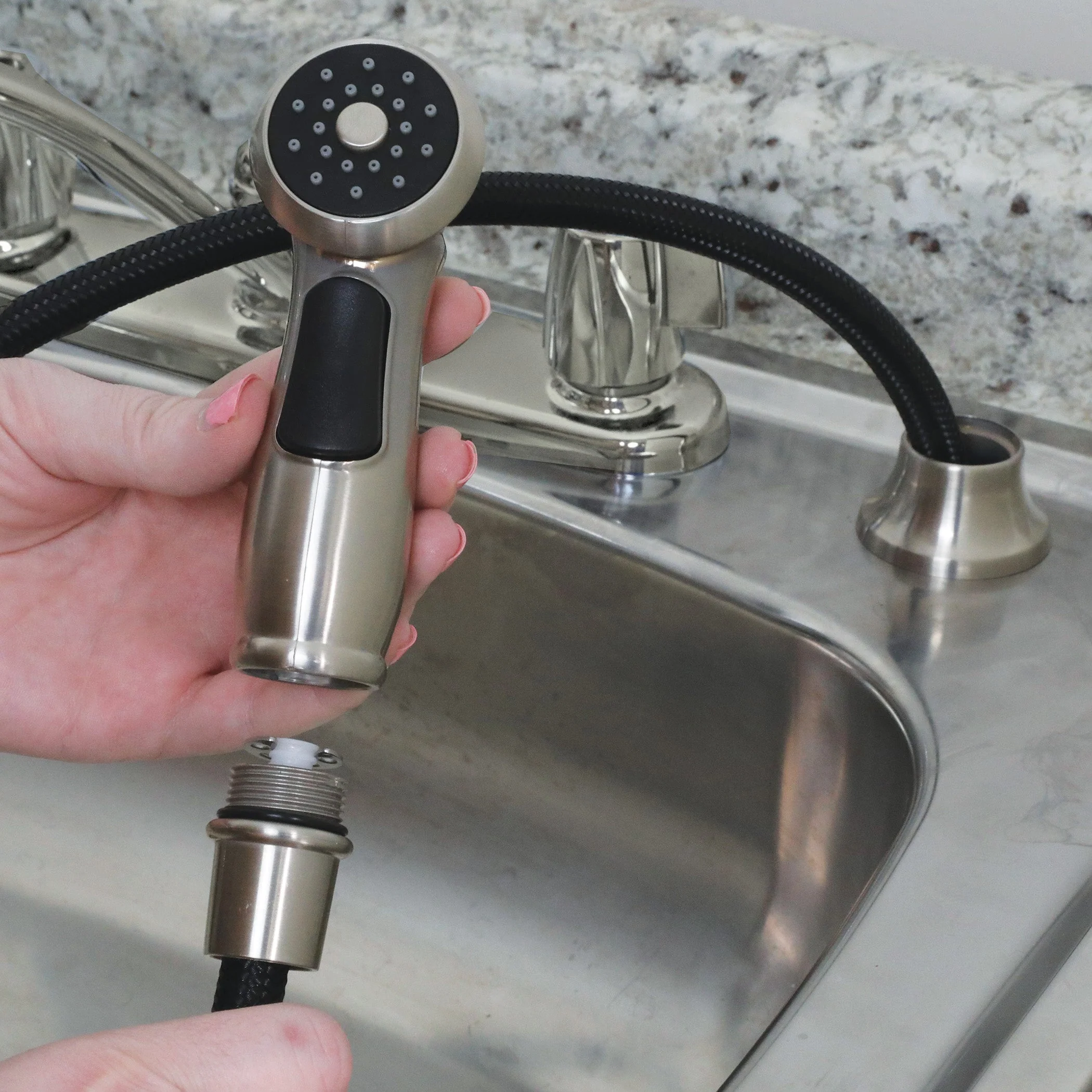 Danco Universal Premium Kitchen Sink Side Spray in Brushed Nickel - Image 2