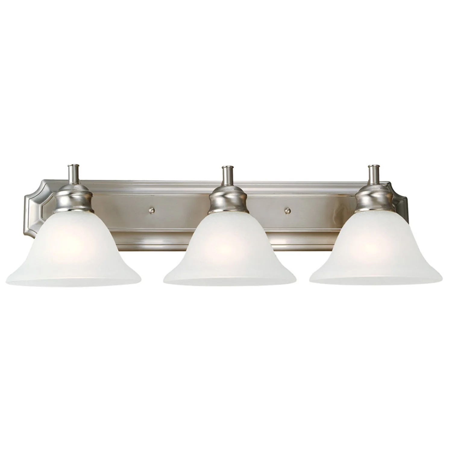 Design House Bristol Vanity Light in Satin Nickel, 3-Light
