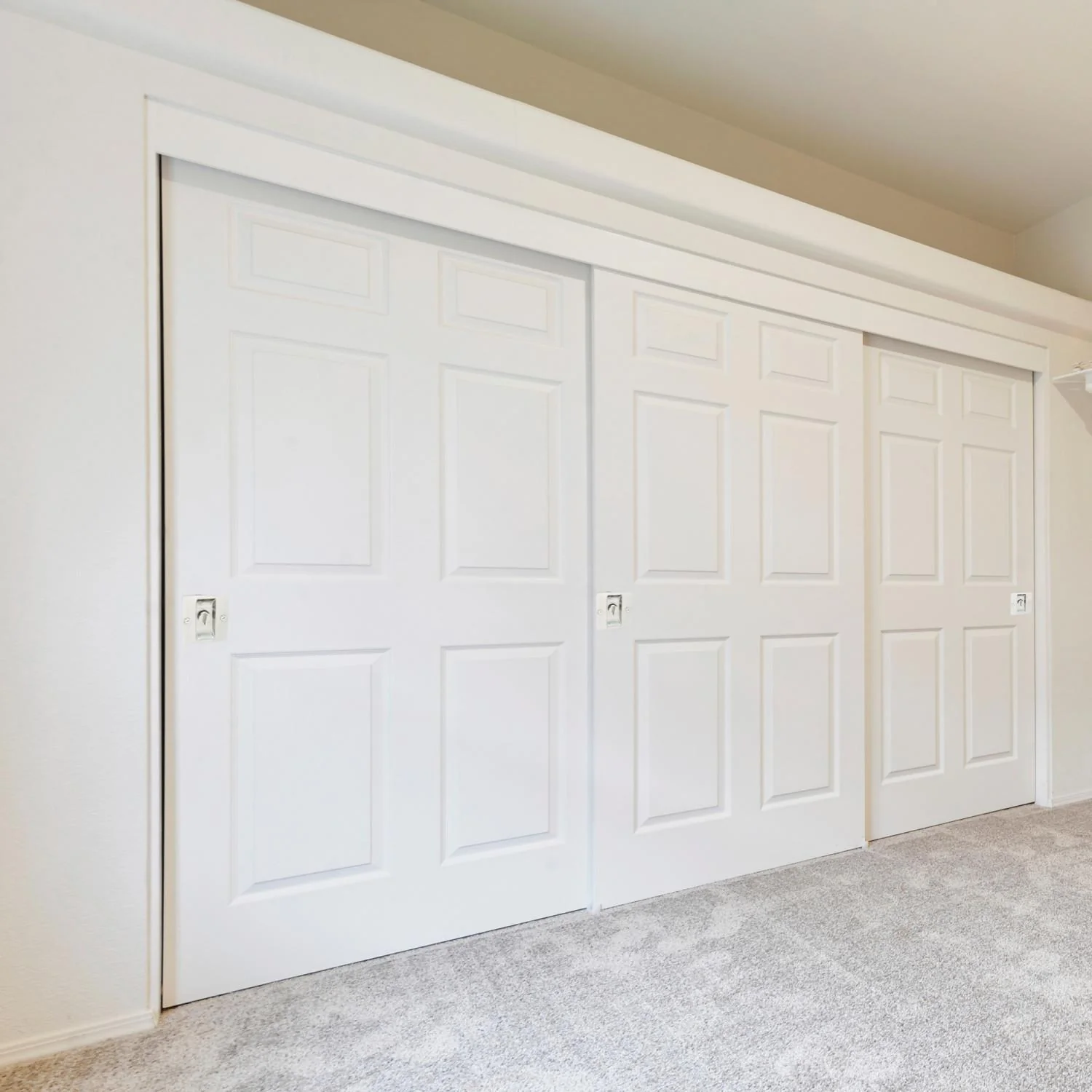 Design House 2-Pack Rectangular Privacy Pocket Door Passage is Finished in Satin Nickel - Image 2