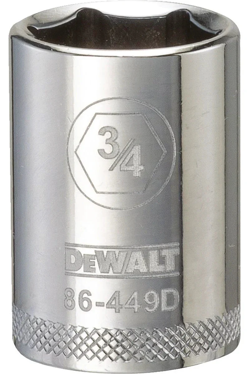 DeWalt 1/2" Drive Standard Length Sockets (6 Point) 3/4-In.