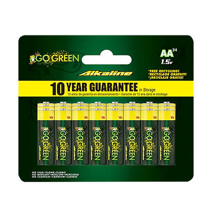 GoGreen Power® AA Alkaline 24pack