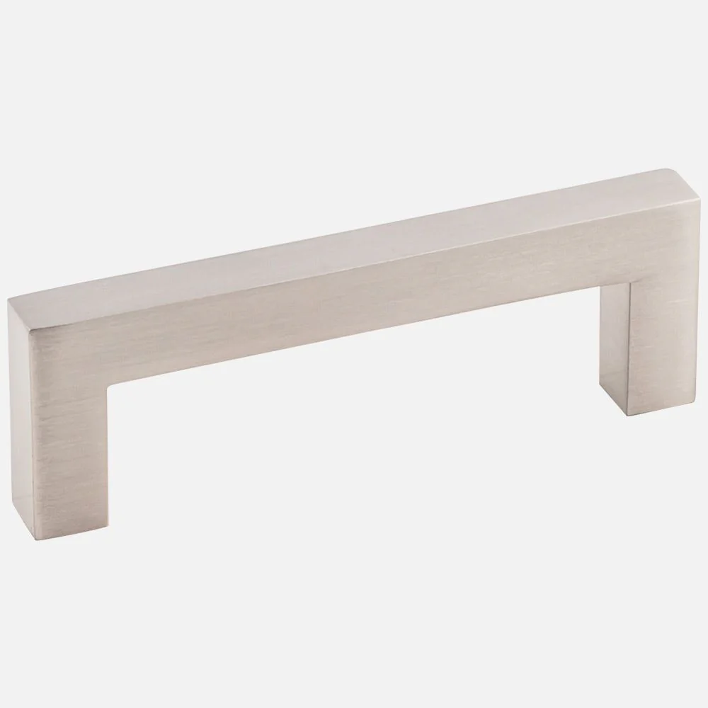 Hardware Resources 3-3/8" Overall Length Square Bar Pull, 2-pack, Satin Finish