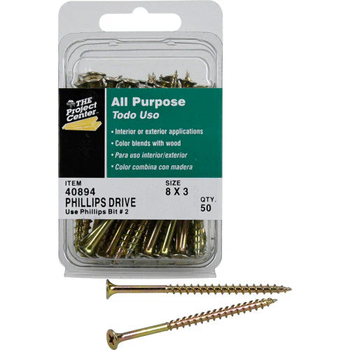 Hillman Bugle Head Phillips All Purpose Wood Screws (#8 X 3") - 50 Pc - Image 2