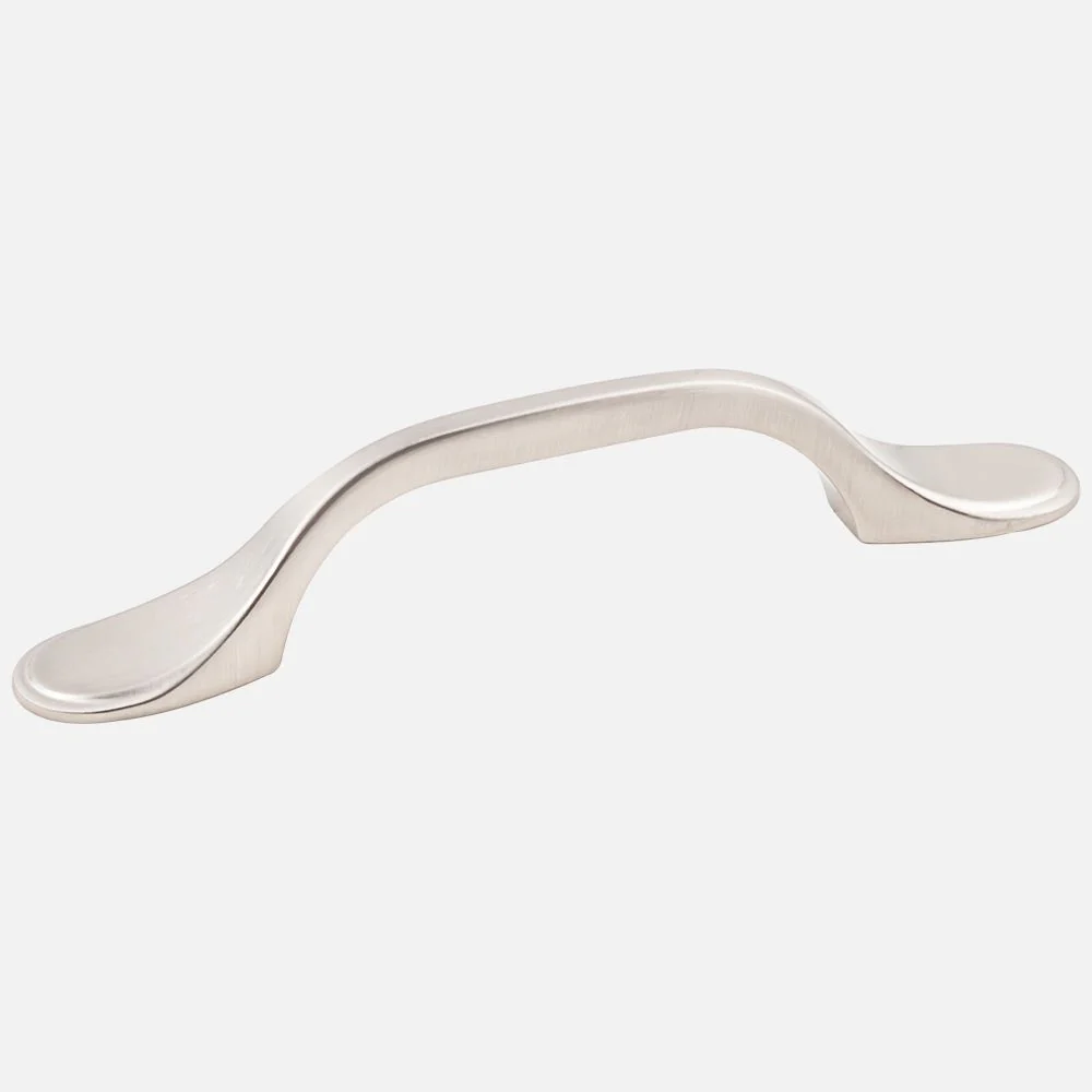 Kasaware 5" Overall Length Spoon Foot Pull, 8-pack Satin Nickel Finish