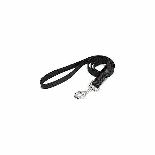 Leather Brothers Single Ply Nylon Lead 3/4" x 4 ft. Black