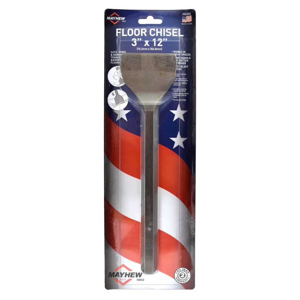 Mayhew Floor Chisels 3" x 12"
