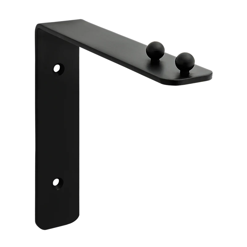 National Hardware Hanging Plant Wall Bracket 7-in, Black