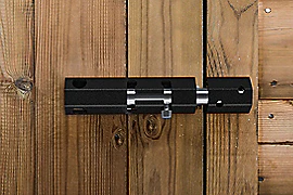 National Hardware Lockable Security Bolt 6", Black - Image 2