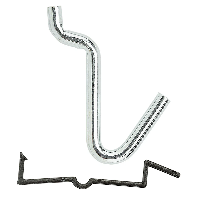 National Hardware Locking Curved Hooks 1/4", Zinc Plated - Image 2