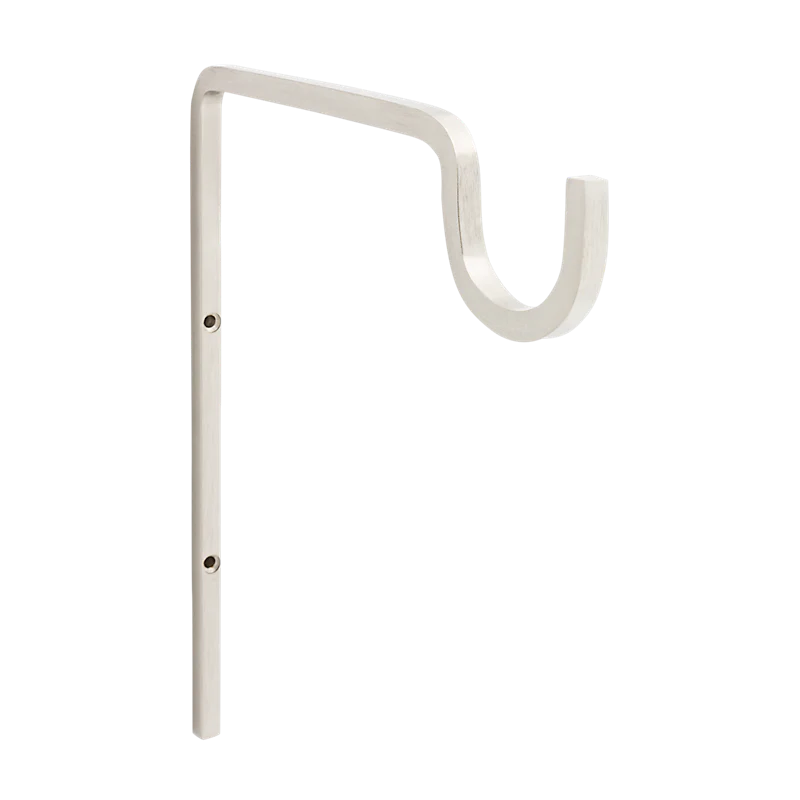 National Hardware Long Utility Wall Hook 9-in, Satin Nickel