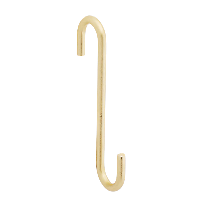 National Hardware Modern S Hook Small 4-3/4-in, Brushed Gold