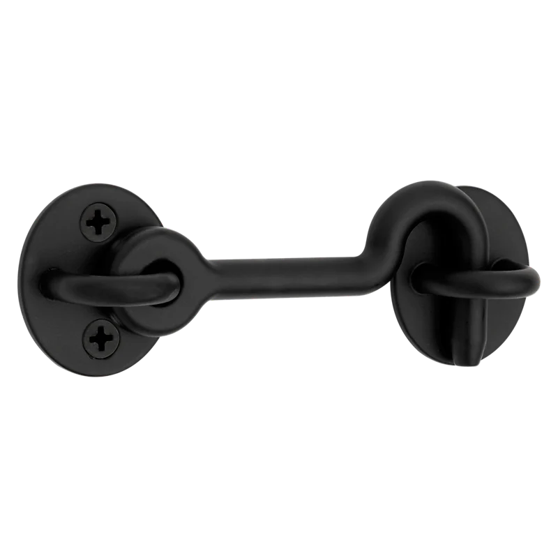 National Hardware Privacy Hook 4", Matte Black