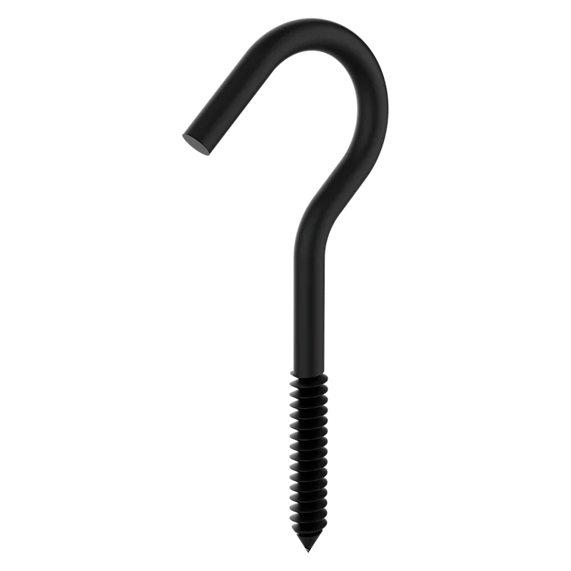 National Hardware Screw Hook 1/4" X 4-1/4", Storm Shine