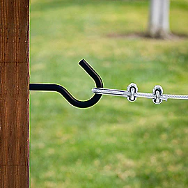 National Hardware Screw Hook 1/4" X 4-1/4", Storm Shine - Image 2