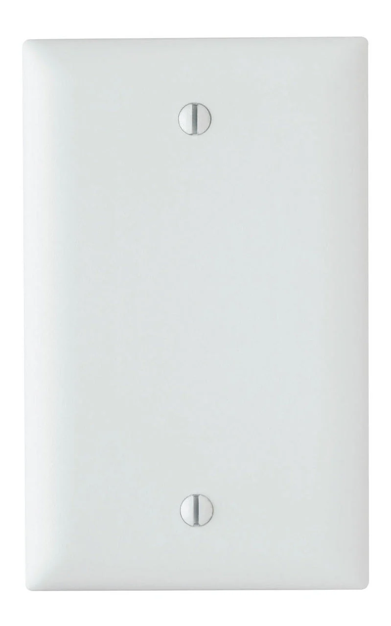 Pass & Seymour Blank Plates, Box Mounted, One Gang, White
