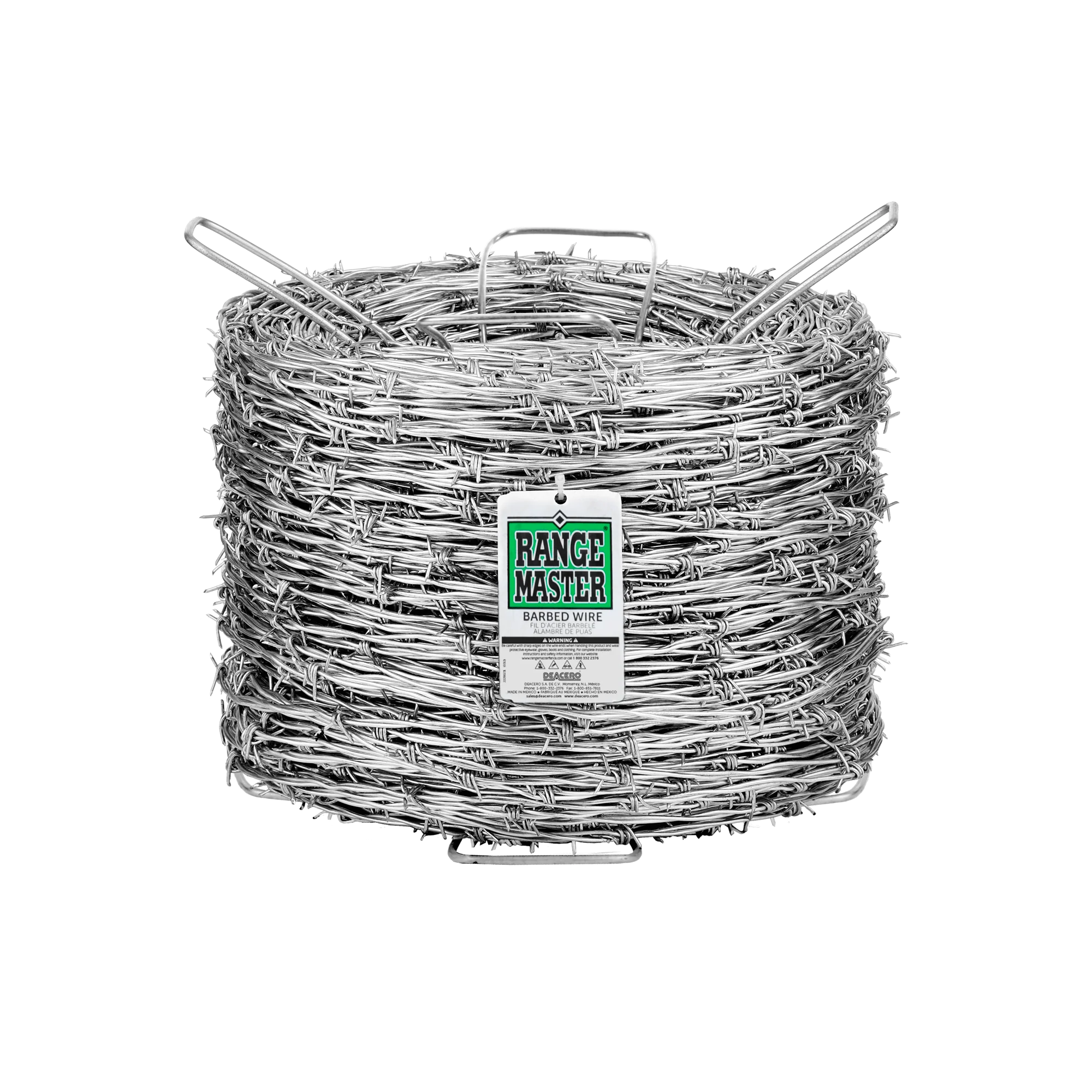 Range Master Barbed Wire 1320 ft L, 5 in Barb, Zinc Coated
