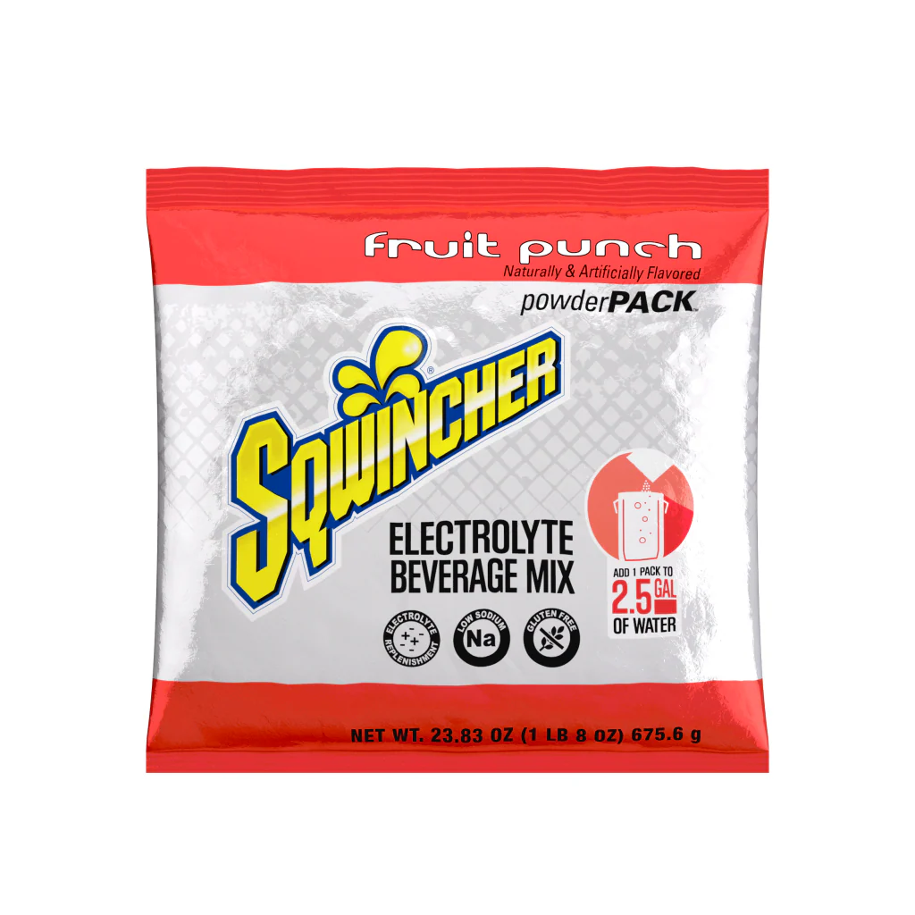 Sqwincher Powderpack Original Powder Fruit Punch 2.5 Gallon
