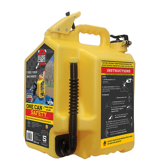 SureCan 5 Gallon Diesel Type II Safety Can, Yellow - Image 2