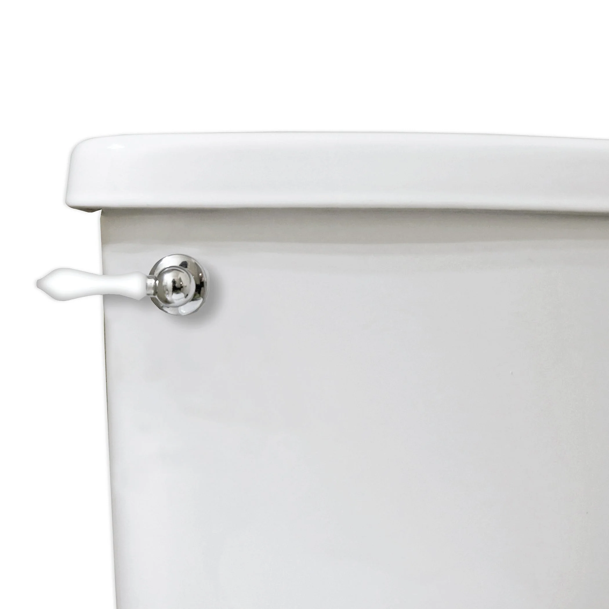 Danco Universal Decorative Toilet Handle in Chrome with White Handle