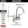 Delta Faucet WINDEMERE® Two Handle Centerset Bathroom Faucet - Image 2